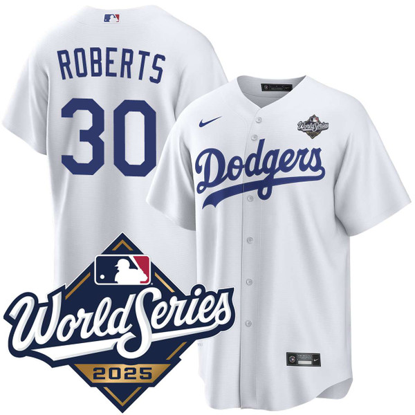 デイブ・ロバーツ　Los Angeles Dodgers 記念品 Dave Roberts Los Angeles Dodgers Home World Series Jersey by NIKE