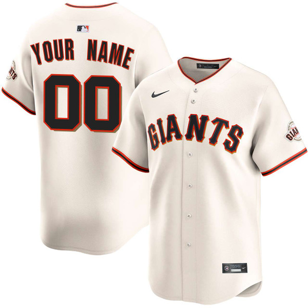San Francisco Giants Personalized Home Limited Jersey by NIKE