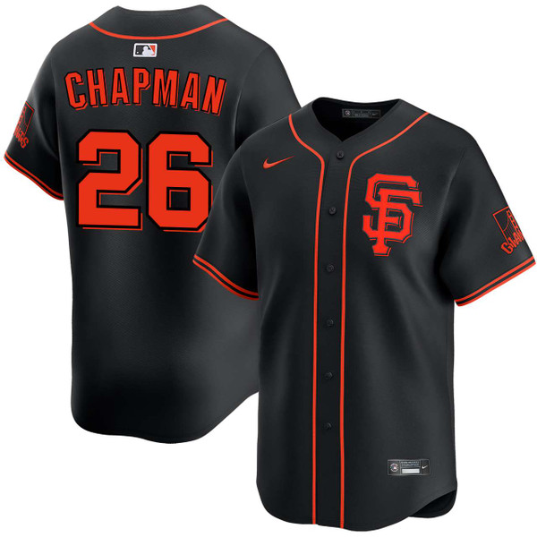 Matt Chapman San Francisco Giants Alternate Black Limited Jersey
