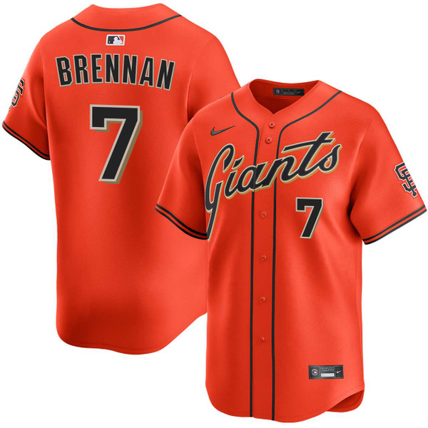 NIKE GIANTS ユニフォーム まとめ売り Will Brennan San Francisco Giants Alternate Orange Limited Jersey