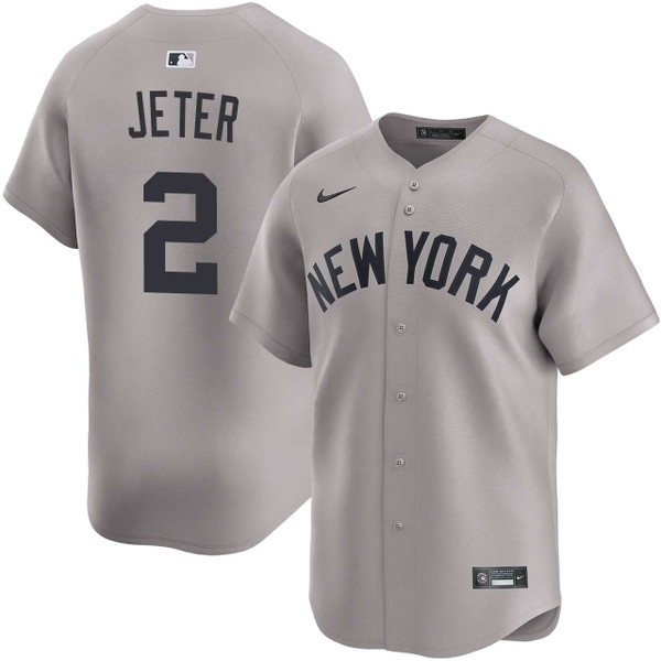 Derek Jeter New York Yankees Road Limited Jersey by NIKE