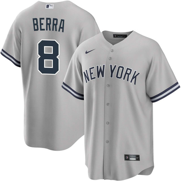 Yogi Berra New York Yankees Road Gray Jersey by NIKE® | Official MLB®