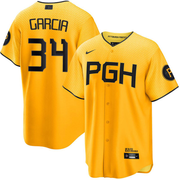Jhostynxon Garcia Pittsburgh Pirates City Connect Jersey by NIKE