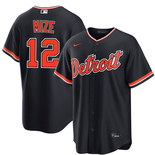 Casey Mize Detroit Tigers Alternate Navy Jersey by NIKE