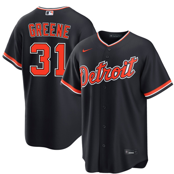 Riley Greene Detroit Tigers Alternate Navy Jersey by NIKE