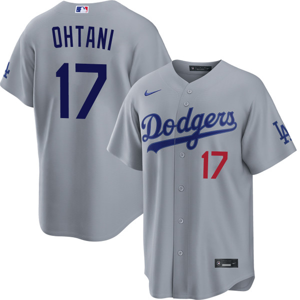Nike Dodgers ユニフォーム Ohtani 17 Mサイズ Shohei Ohtani Los Angeles Dodgers Road Stadium Jersey by NIKE