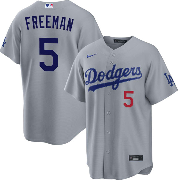 Freddie Freeman Los Angeles Dodgers Road Stadium Jersey by NIKE