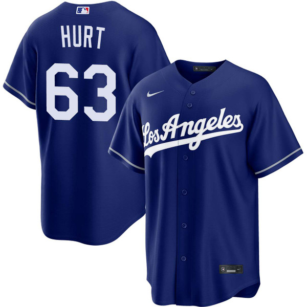 Kyle Hurt Los Angeles Dodgers 2026 Alternate Royal Jersey by NIKE