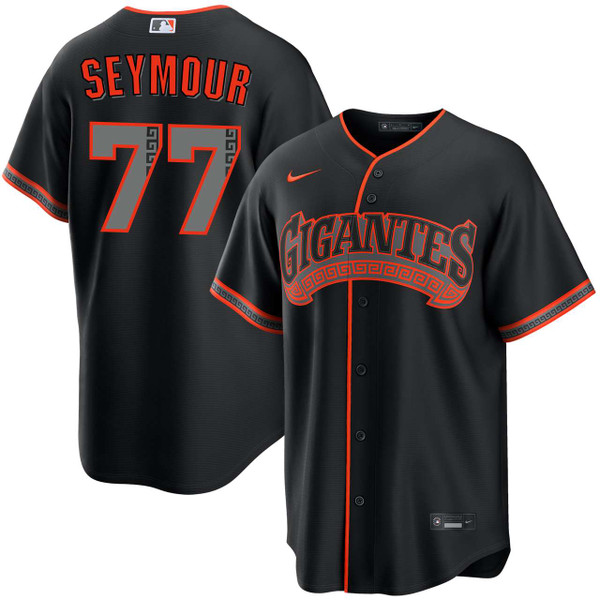 Carson Seymour San Francisco Giants Alternate Black Gigantes