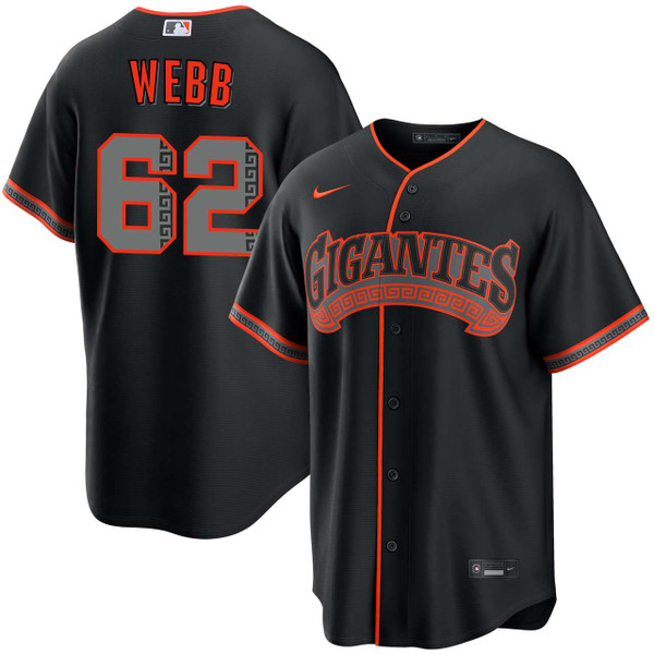 Logan Webb San Francisco Giants Alternate Black Gigantes Jersey by