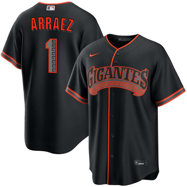 Luis Arraez San Francisco Giants Alternate Black Gigantes Jersey
