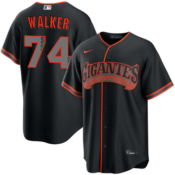 Ryan Walker San Francisco Giants Alternate Black Gigantes Jersey