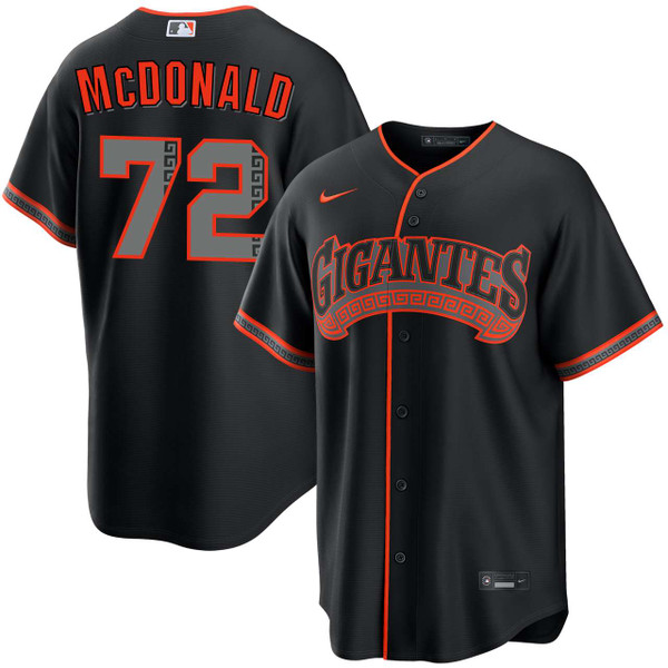 Trevor McDonald San Francisco Giants Alternate Black Gigantes