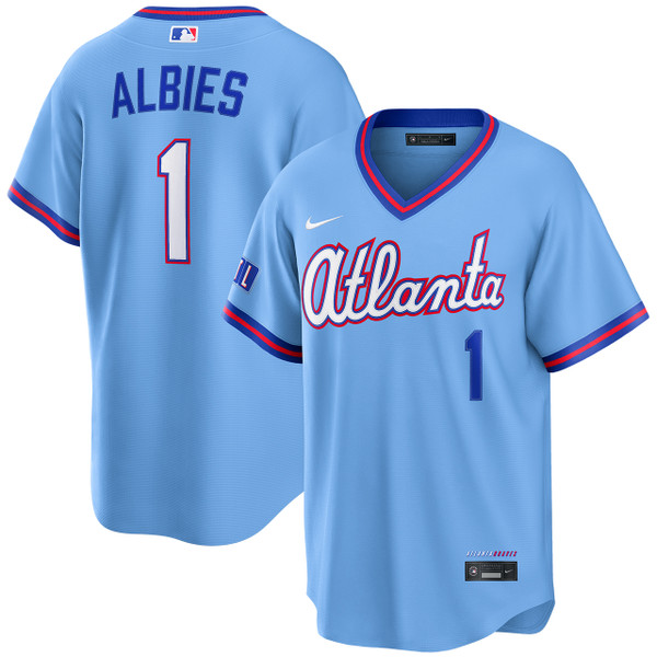Ozzie Albies Atlanta Braves Powder Blue 2026 City Connect Stadium