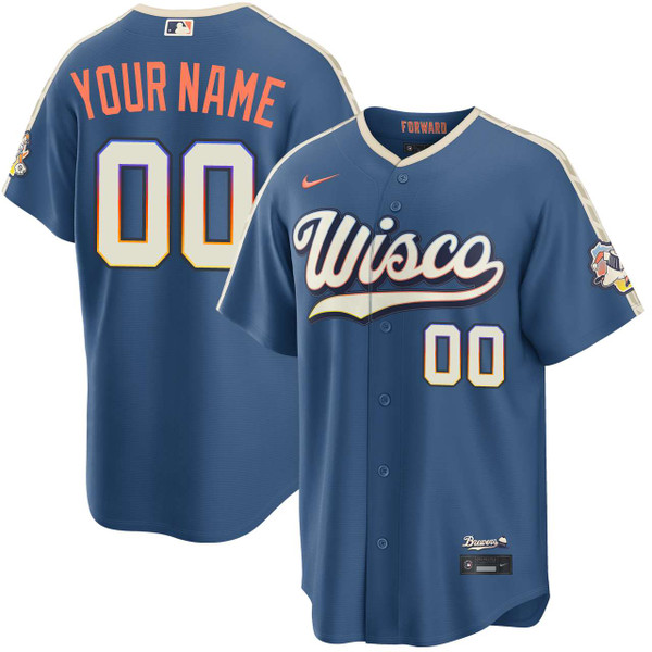 Milwaukee Brewers Personalized Mineral Blue 2026 City Connect