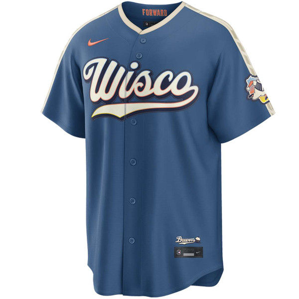 ウィナーズ　ユニフォーム Milwaukee-Brewers-Mineral-Blue