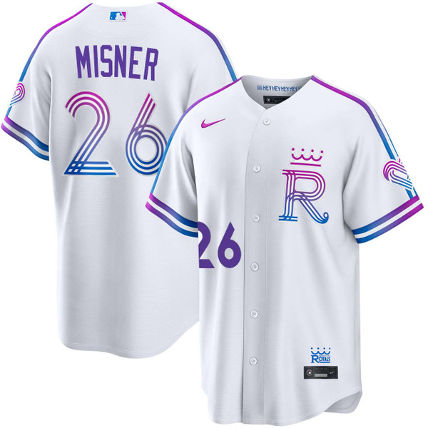 Kameron Misner Kansas City Royals White 2026 City Connect Jersey