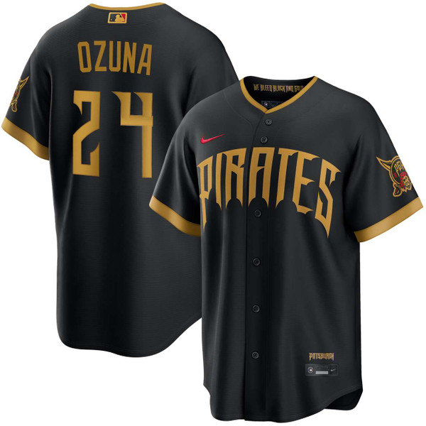 Marcell Ozuna Pittsburgh Pirates Black 2026 City Connect Stadium