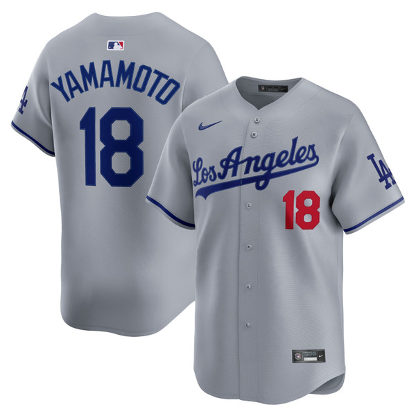 Yoshinobu Yamamoto Los Angeles Dodgers Road Limited Jersey by NIKE