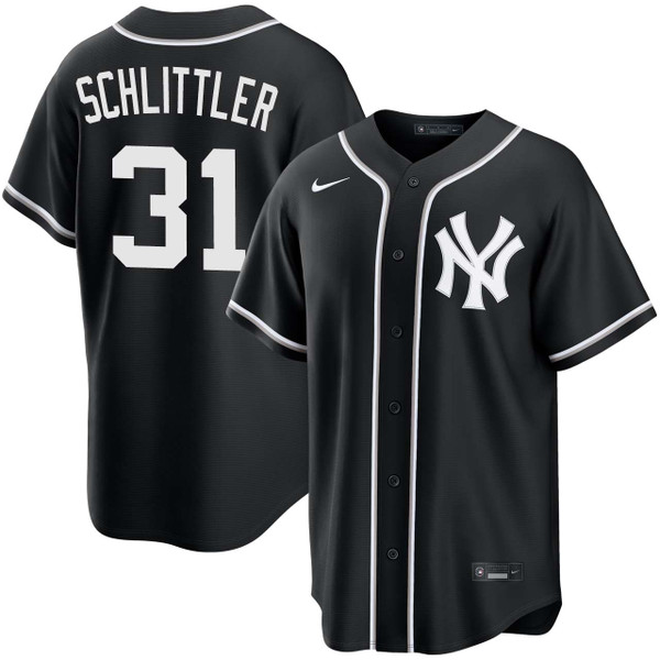 Cam Schlittler New York Yankees Black Out Jersey by NIKE