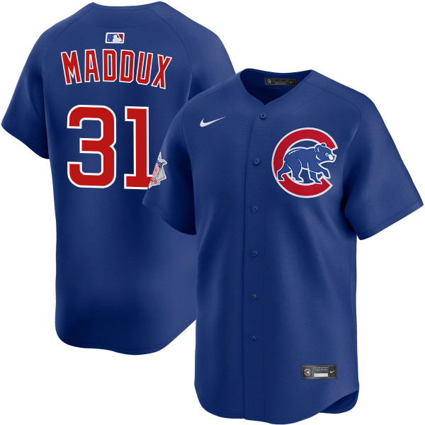 Greg Maddux Chicago Cubs Alternate Royal Limited Jersey by NIKE
