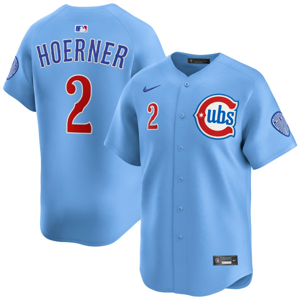 Nico Hoerner Chicago Cubs Alternate Blues Limited Jersey by NIKE