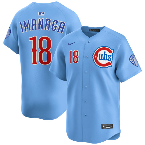 Shōta Imanaga Chicago Cubs Alternate Blues Limited Jersey by NIKE