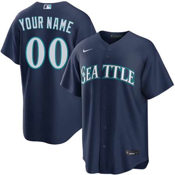 MARINERS ユニフォーム ネイビー Seattle Mariners Personalized Navy Road Jersey by NIKE® | Official MLB
