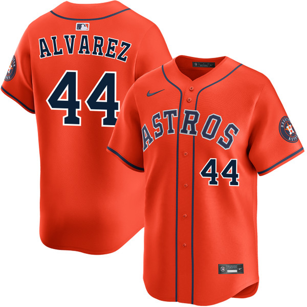 Yordan Alvarez Houston Astros Alternate Orange Limited Jersey by