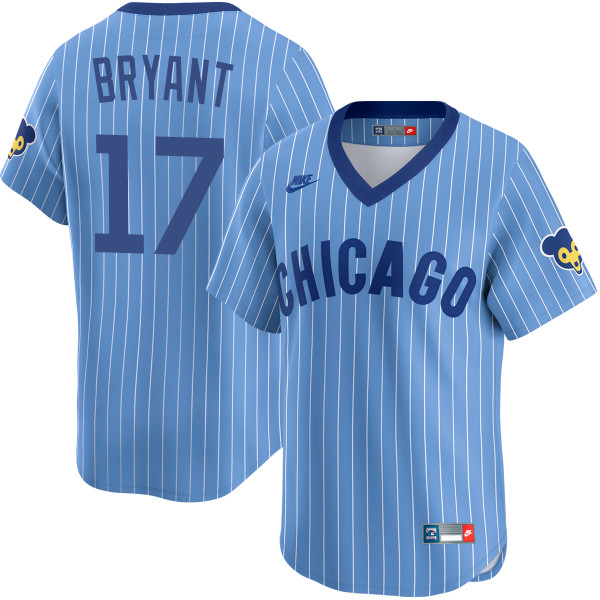 Kris Bryant Chicago Cubs 1978 Light Blue Cooperstown Limited