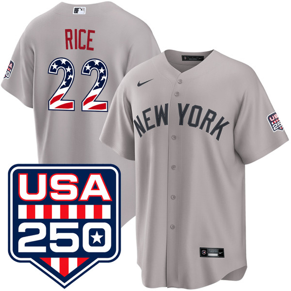Ben Rice New York Yankees USA 250 Fourth of July Road Jersey by