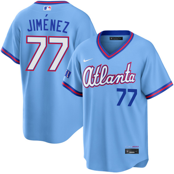 海外ブルースユニフォーム Joe Jiménez Atlanta Braves Powder Blue 2026 City Connect Stadium