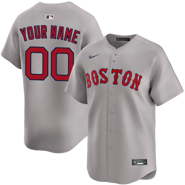 Boston Red Sox Personalized Road Limited Jersey by NIKE