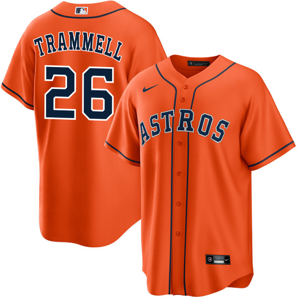 Taylor Trammell Houston Astros Alternate Orange Jersey by NIKE