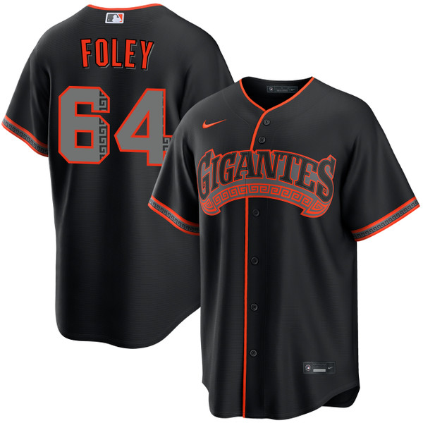 Jason Foley San Francisco Giants Alternate Black Gigantes Jersey