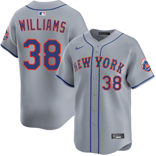 Devin Williams New York Mets Road Gray Limited Jersey by NIKE