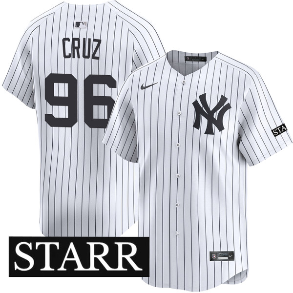 NYヤンキース　Jersey Yovanny Cruz New York Yankees Home Limited Starr Patch Jersey by