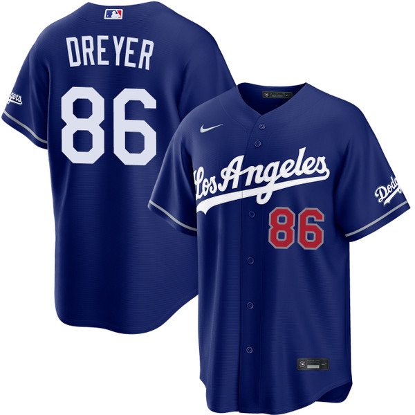 Jack Dreyer Los Angeles Dodgers Alternate Royal Stadium Jersey by