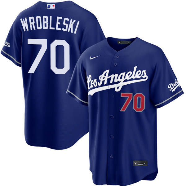 Justin Wrobleski Los Angeles Dodgers Alternate Royal Stadium