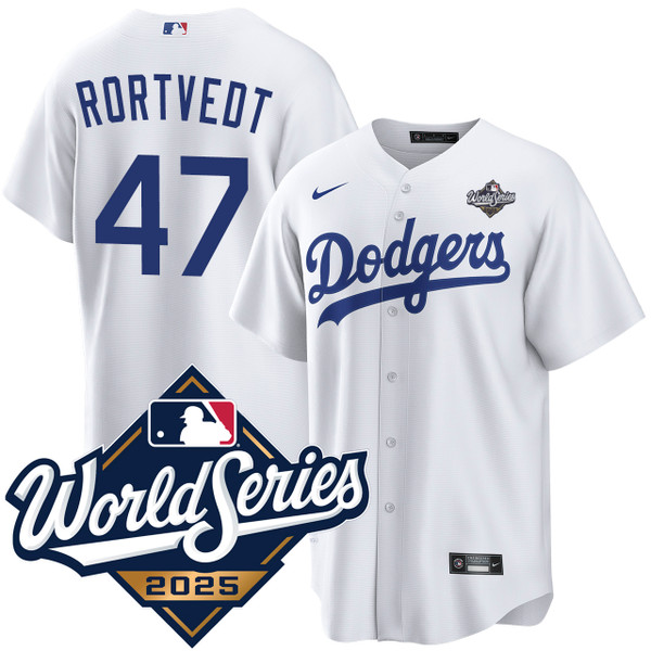 Ben Rortvedt Los Angeles Dodgers Home World Series Jersey by NIKE