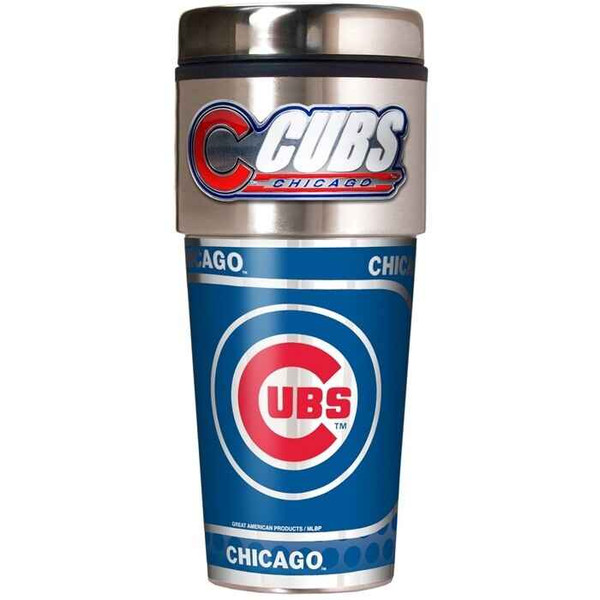 Chicago Cubs Gift Basket - Snacks & Cubs Travel Tumbler