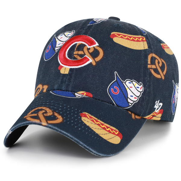 Chicago Cubs Youth Snacks Printfetti Clean Up Adjustable Hat by