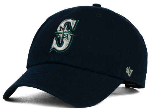 Navy Clean-Up Hat | Adjustable Ball Cap | Seattle Mariners