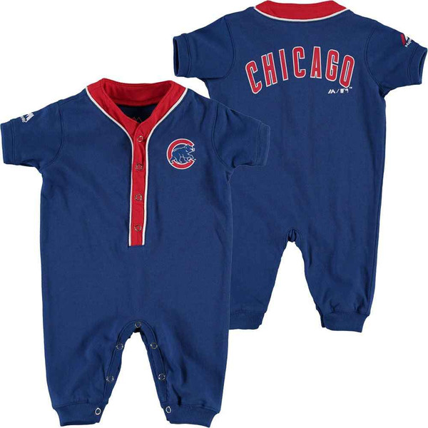 Chicago Cubs Coverall Baby Infant Clothes MLB Blue