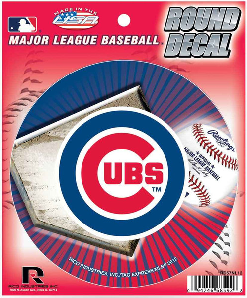 Chicago Cubs Vinyl Decal Sticker | Set of 2 Scooter