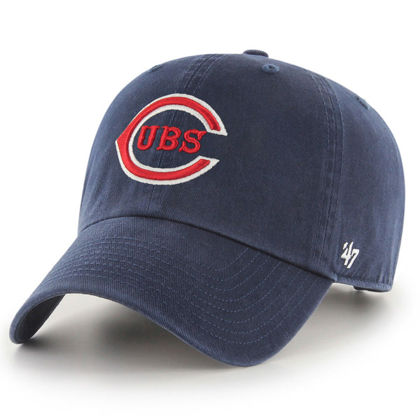 Chicago Cubs 47 Brand Vintage Cooperstown Navy Clean Up Adjustable Hat