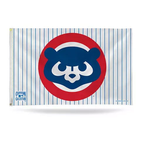 Chicago Cubs 3' x 5' W Flag with Logos by Rico