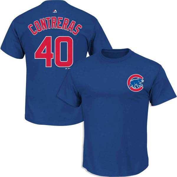 Willson Contreras Chicago Cubs Majestic Official Cool Base Player Jersey -  White