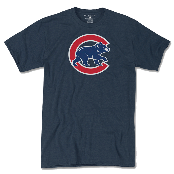 Chicago Cubs Super Soft Navy 'Crawling Bear' T-Shirt by Wright & Ditson