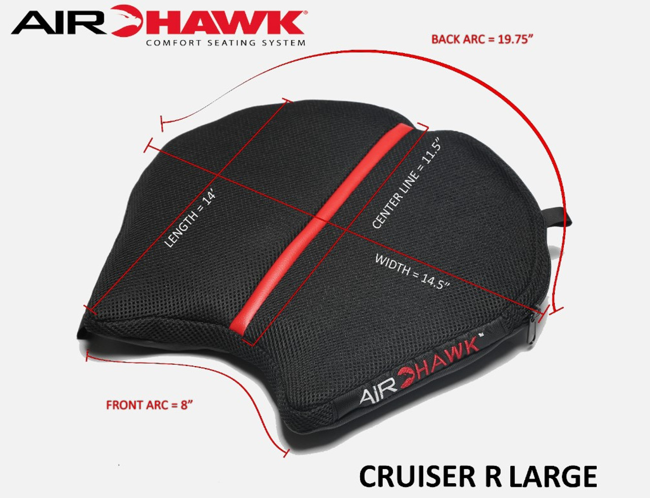 AirHawk Cruiser R Large Cushion - Can Am Spyder Accessories